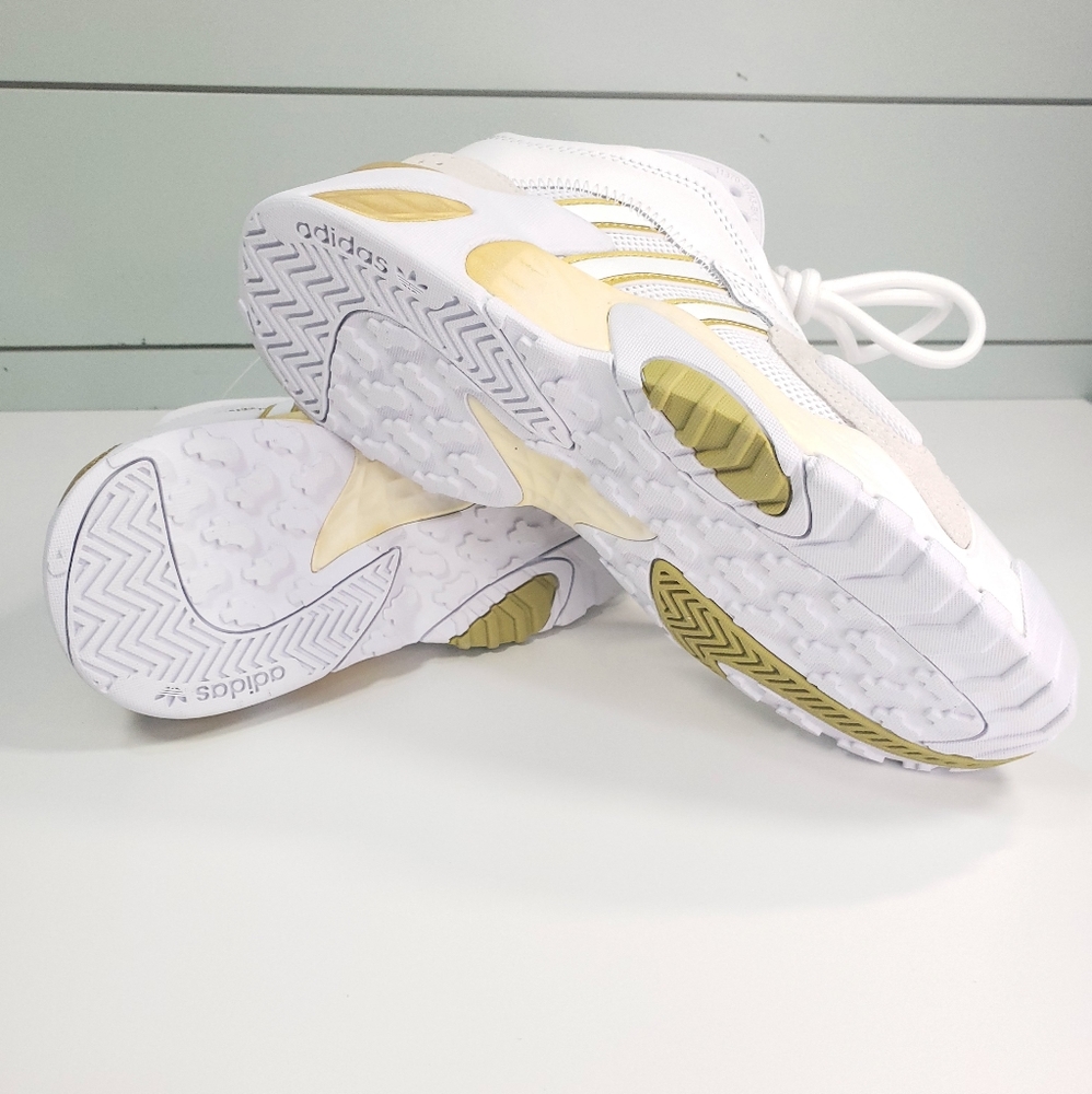 ADIDAS STREETBALL W FV4852 White Gold shoes sneakers Women 5.5 Youth 4Y - Picture 8 of 12